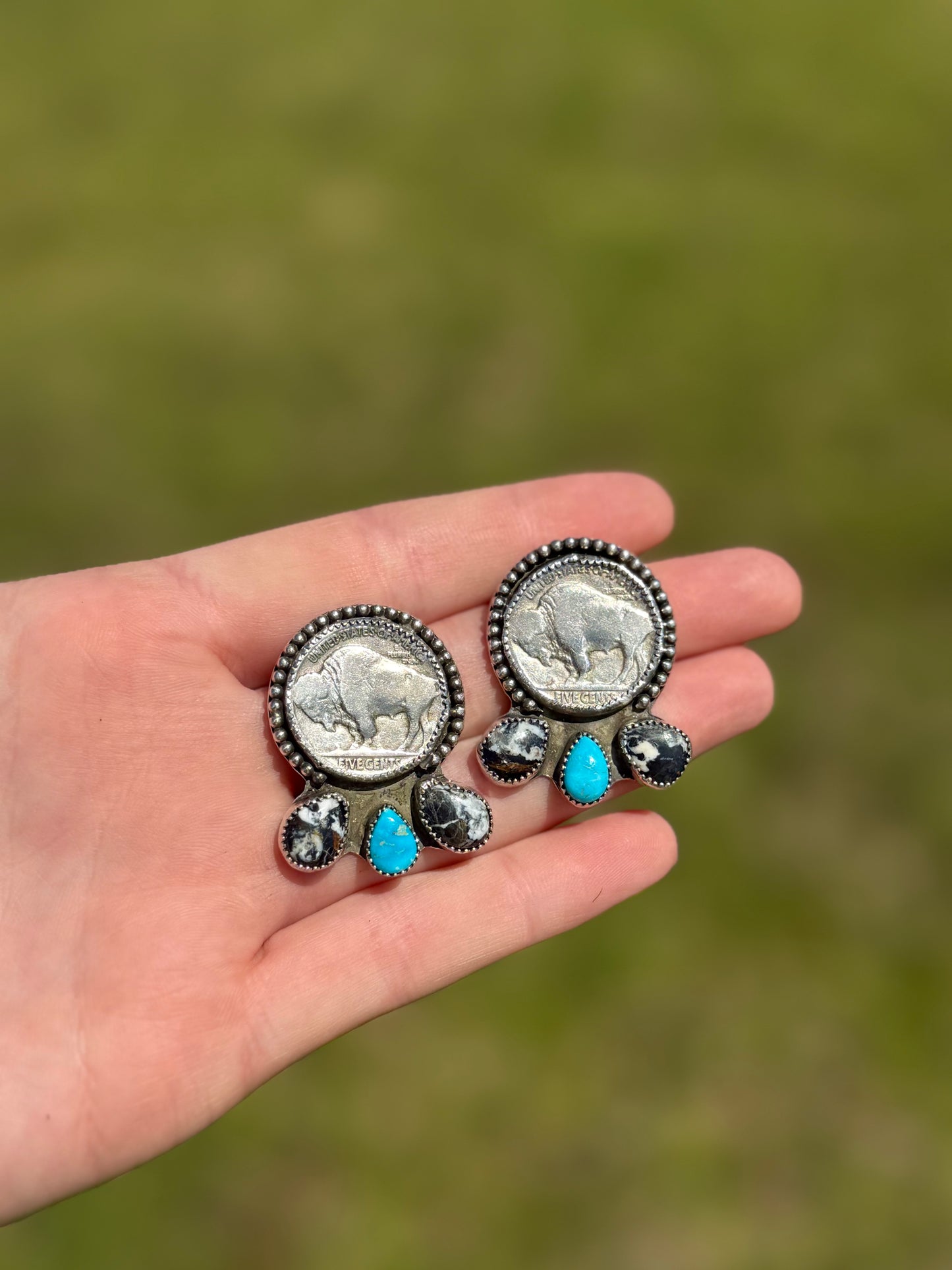 Buffalo Nickle Studs